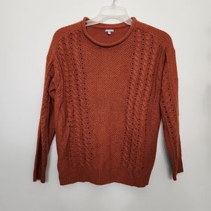 Charlotte Russe Burnt Orange Knit Sweater Small